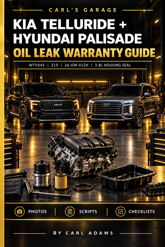 Kia Telluride & Hyundai Palisade Oil Leak Warranty Guide
